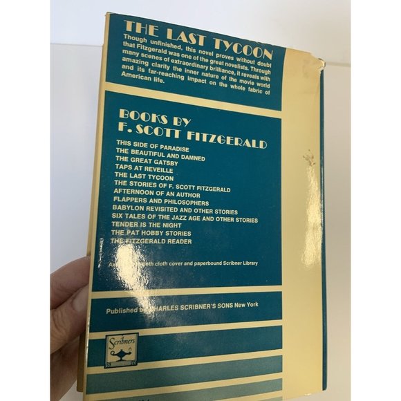 RARE ~The Last Tycoon ~ F. Scott Fitzgerald (1969, Hb  Dust Jacket - Picture 4 of 11
